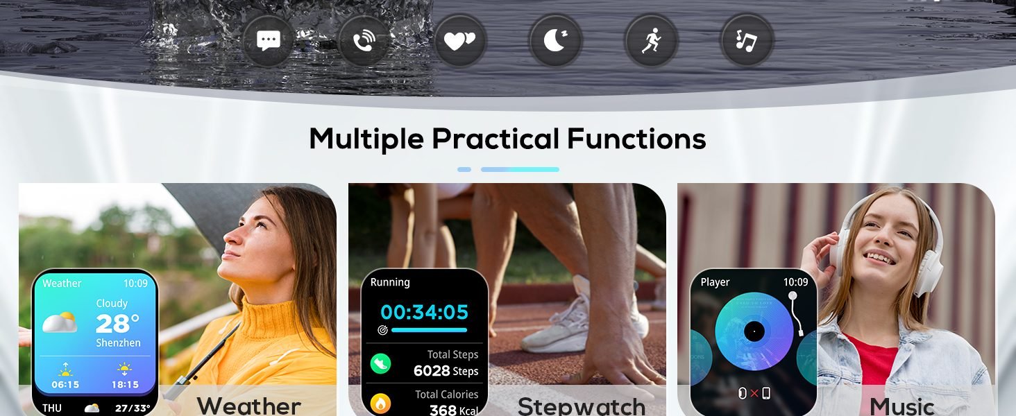 Smart Watch with Multiple Functions