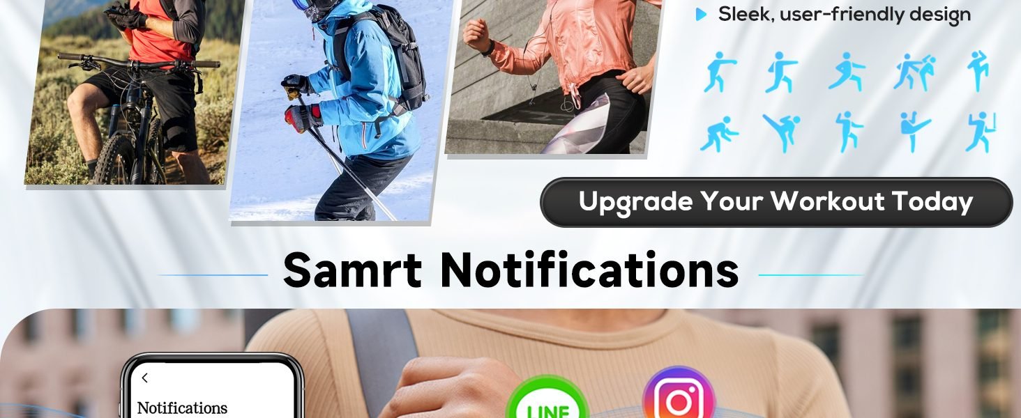 Smartwatch with 120 Sports Modes