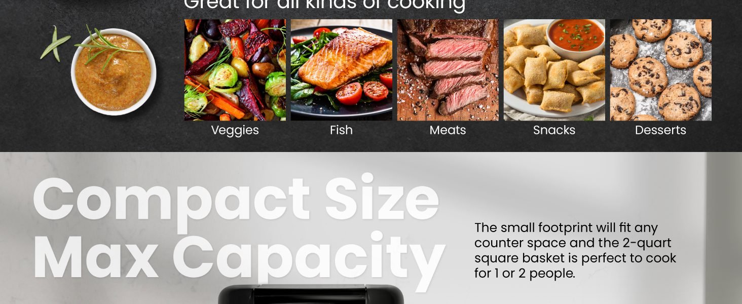 Compact size Max capacity