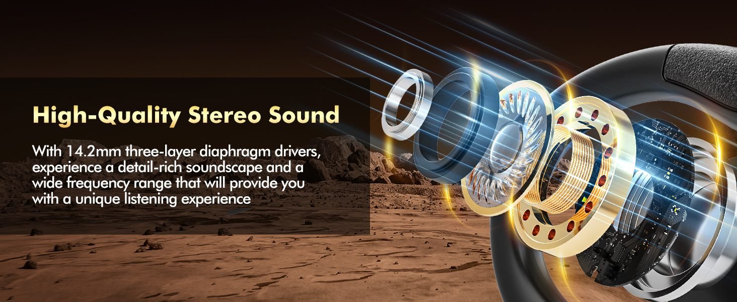 headphone with high-quality stereo sound