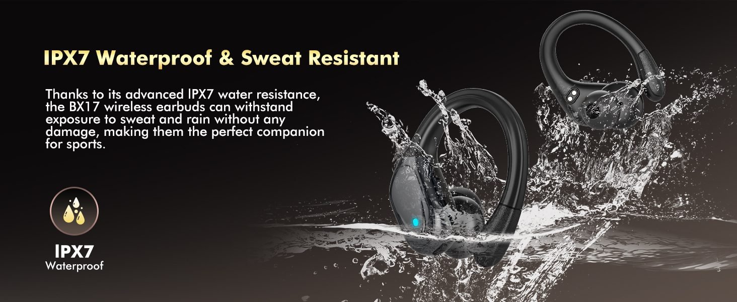 ear buds with IPX7 waterproof