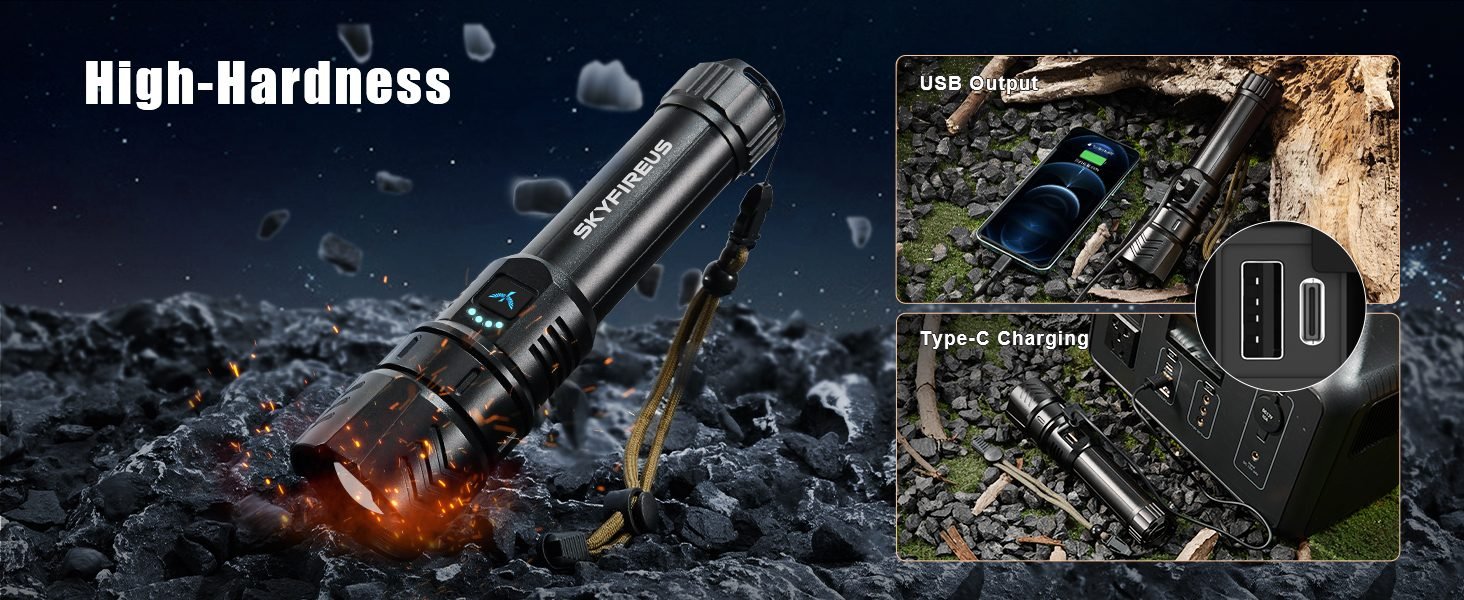 Rechargeable Flashlight High Lumens