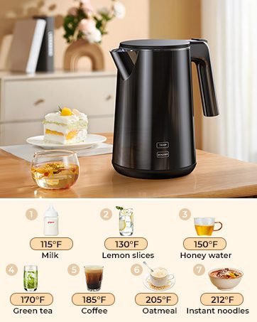 electric kettle temperature control