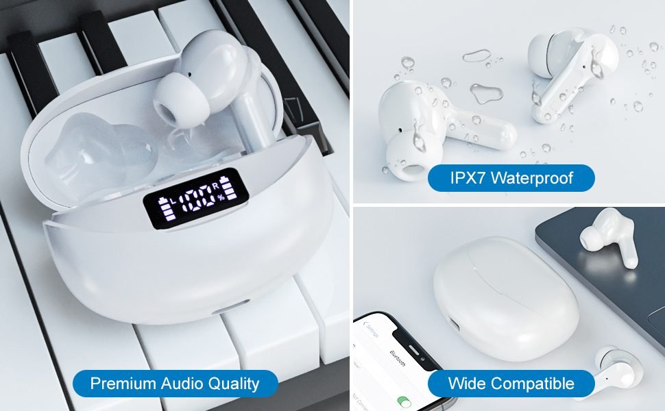 earphones with IPX7 waterproof