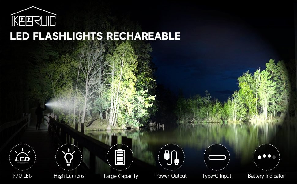 flashlights high lumens rechargeable