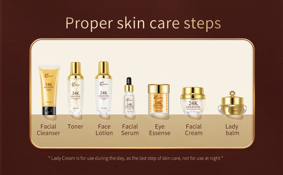 Proper skin care steps
