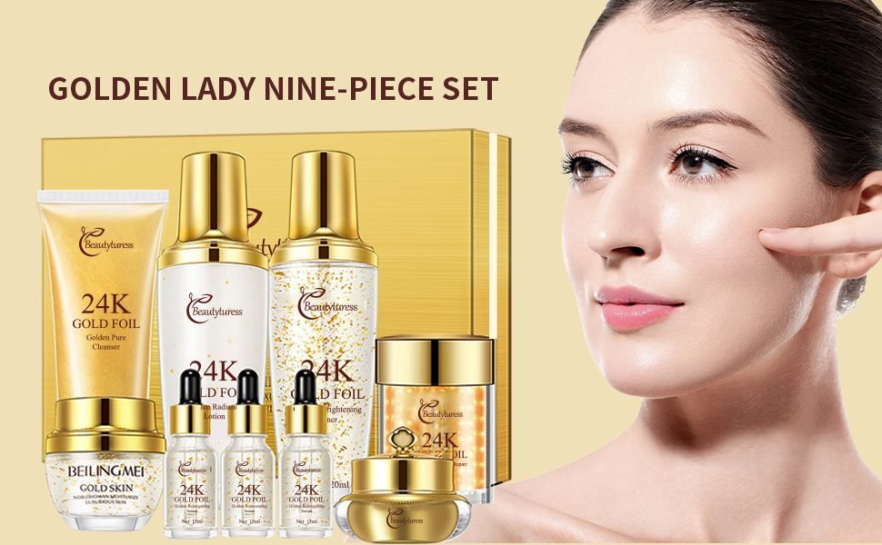 GOLDEN LADY NINE-PIECE SKIN CARE SET