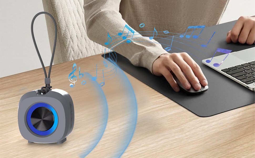 PEICHENG Small Bluetooth Speaker, with IPX5 Waterproof