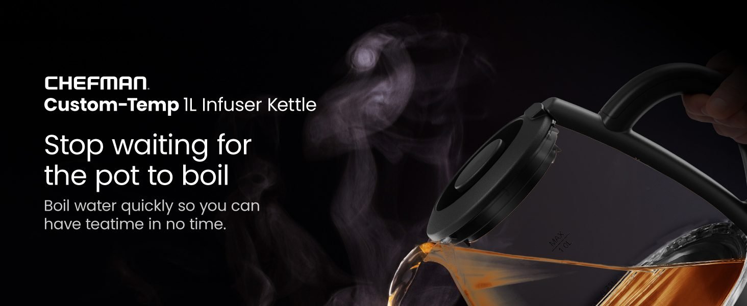 Chefman Custom-Temp 1L Infuser kettle