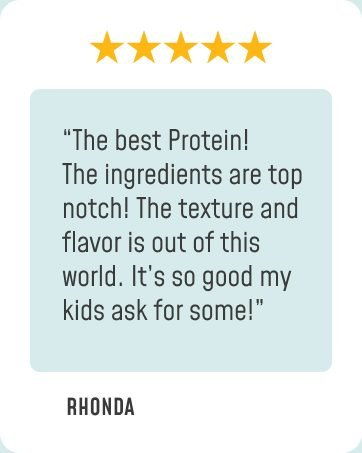 Review praises chocolate peanut butter protein powder and delicious whey protein kids enjoy.