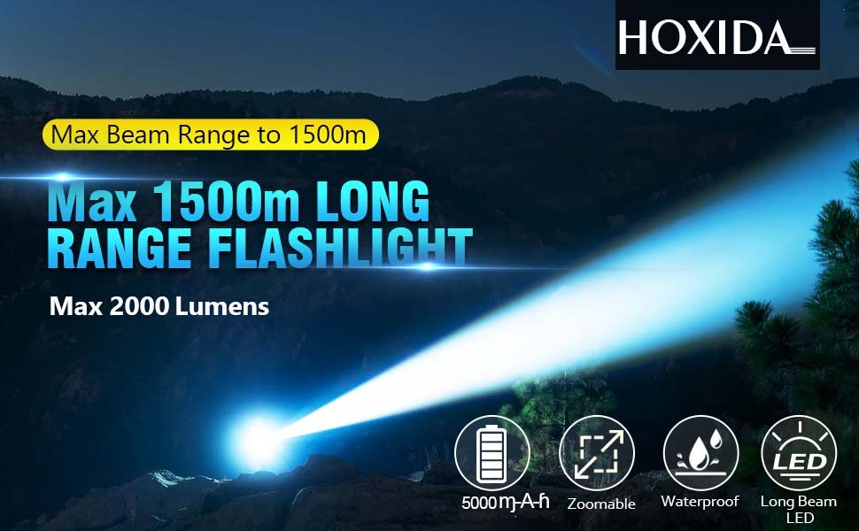 Long Beam LED Flashlight