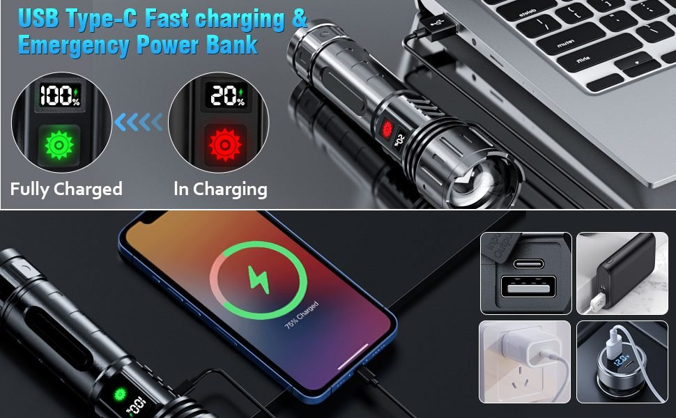 USB Rechargeable flashlight