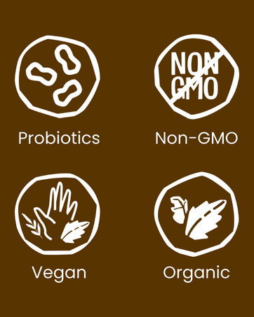 EarthChimp Organic Vegan Protein Powder - 26 Servings, 32 Oz - with Probiotics & Digestive Enzymes