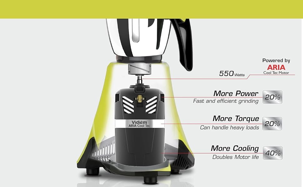 Vidiem Eva Citron Mixer Grinder - 110VVidiem Eva Citron Mixer Grinder - 110V