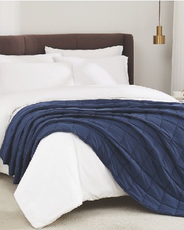 weighted blanket navy blue