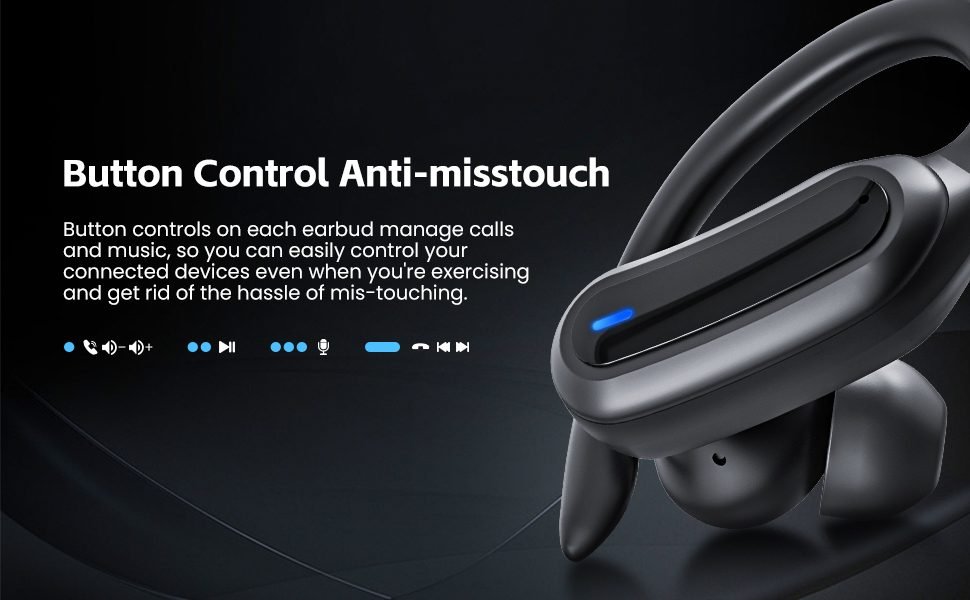 earbuds with smart touch control