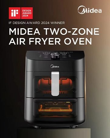 Mide 2 zone air fryer IF design award 2024 winner