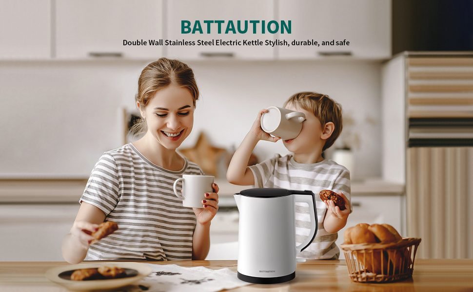 double wall stainless steel electric kettle