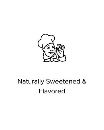 naturally sweetened flavored