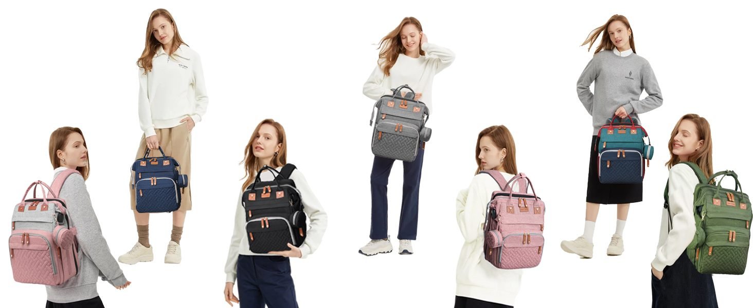 diaper bag with changing station