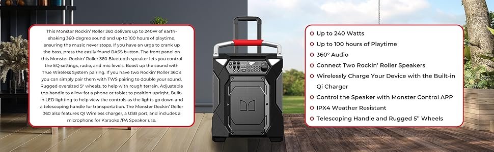 Portable Indoor Outdoor Wireless Speaker