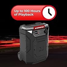 up to 100 hours of playback time