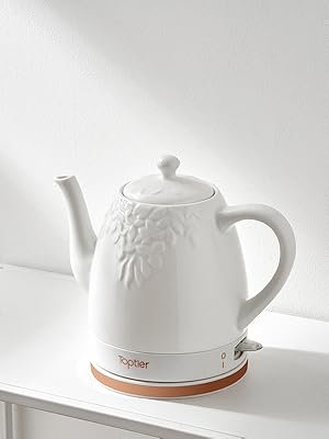 electric ceramic tea kettle teakettle teapot porcelain tea pot top tier