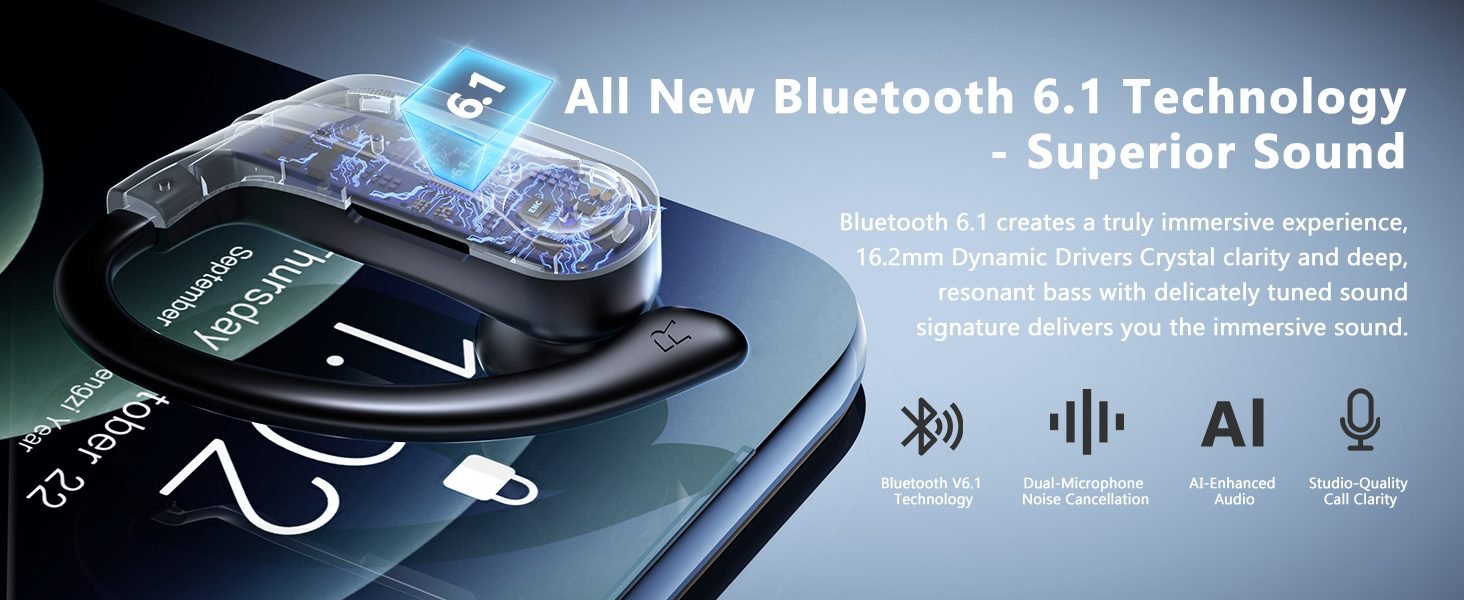 bluetooth 6.1 wireless earbuds