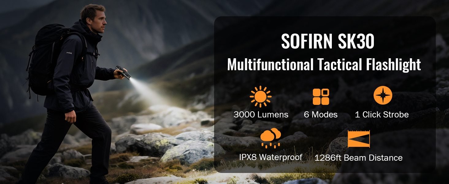 multifunctional tactical flashlight