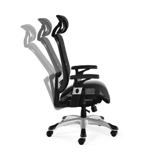 Flexfit Hyken Mesh Task Chair, Charcoal Gray