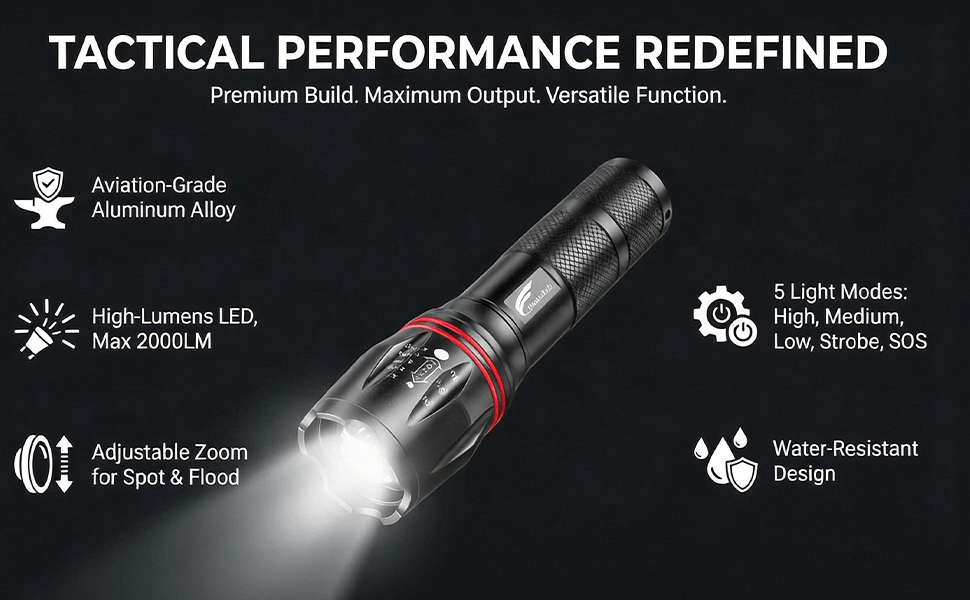 flashlight battery powered